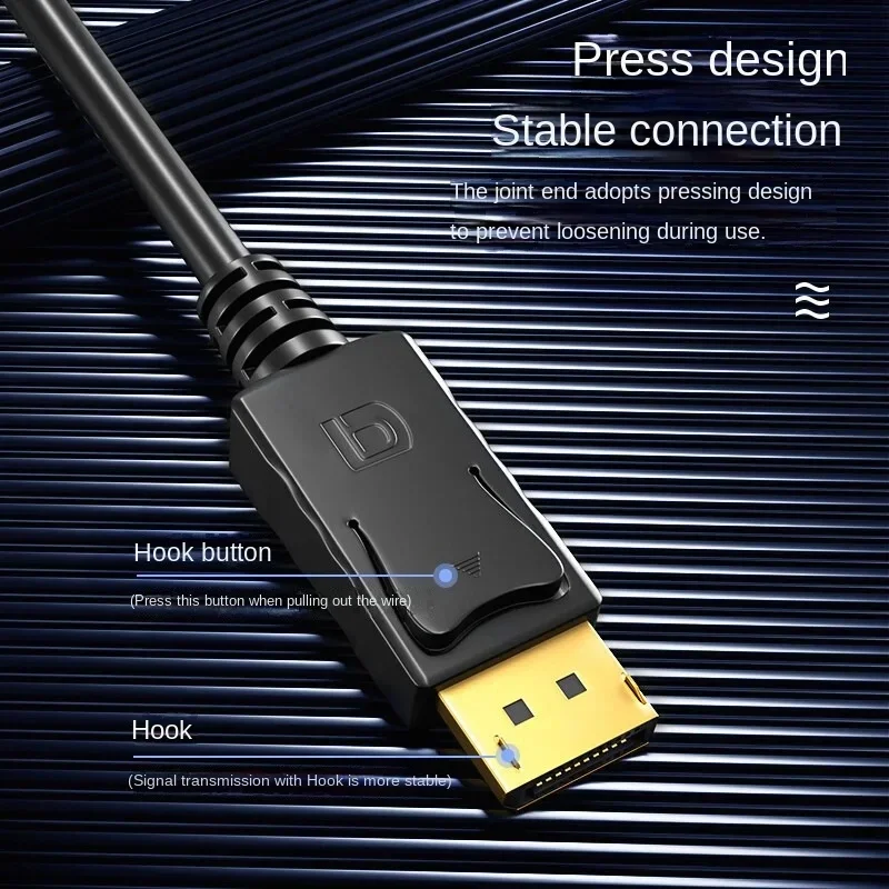 Dp Zu HDMI-kompatibel Kabel 1,8 m 1080 HD Adapter Kabel Computer – Bild 3