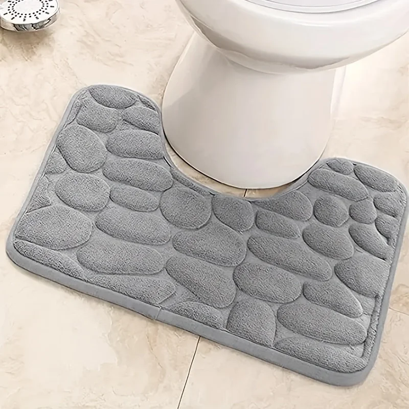 Waschraum-WC-Fußmatte, U-förmige Bodenmatte, wasserdichte Unterlage, Badezimmer, Badezimmer, Wasseraufnahme