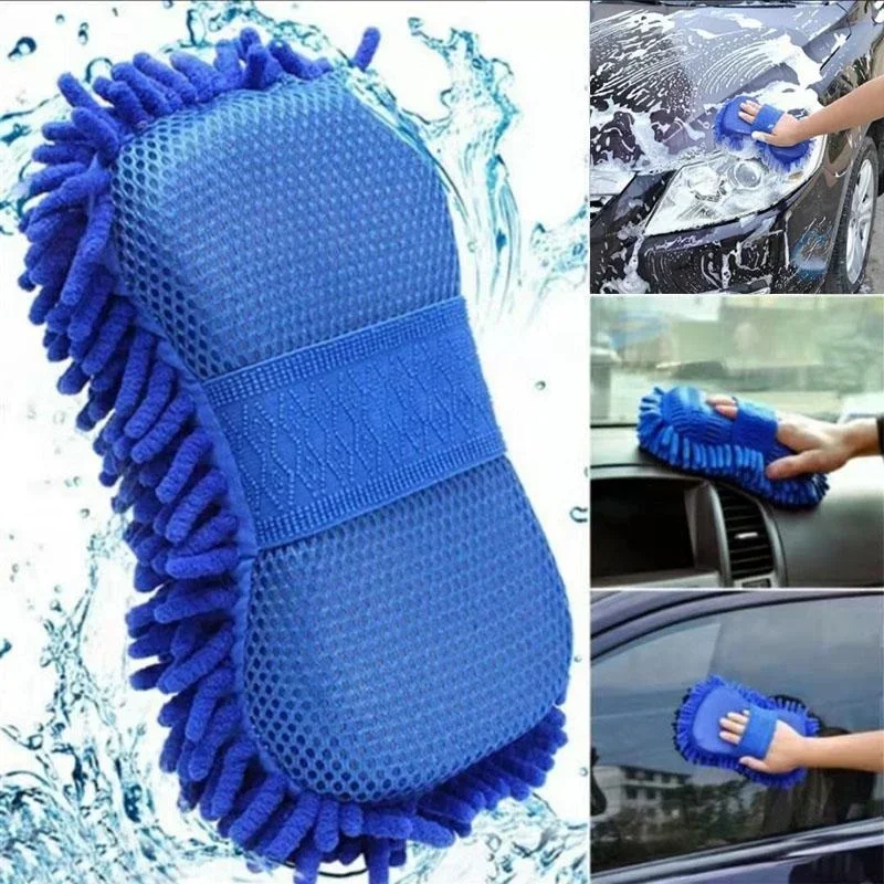 Mikro faser Chenille Handschuh Auto waschanlage Schwamm Pflege Wasch bürste Reinigungs werkzeuge Auto wasch