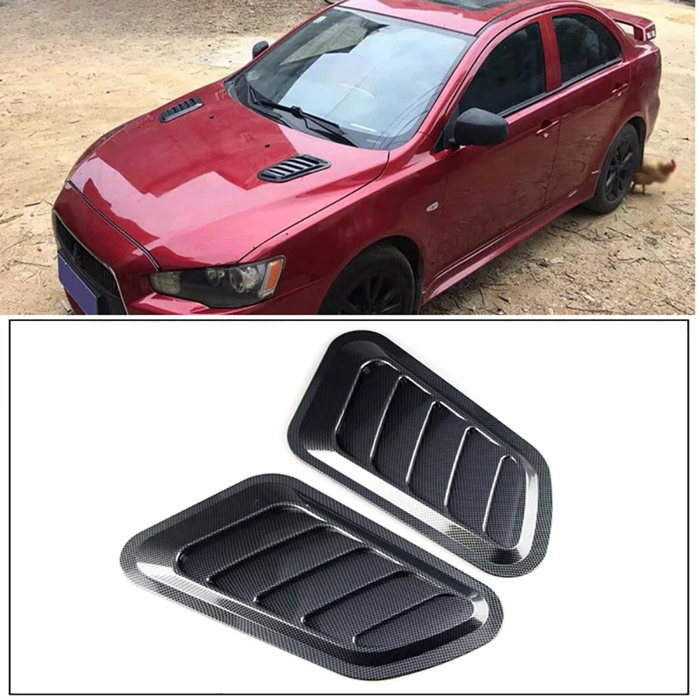 Universal Carbon Faser Universal Auto Haube Scoop Lufteinlass Schnelle – Bild 4