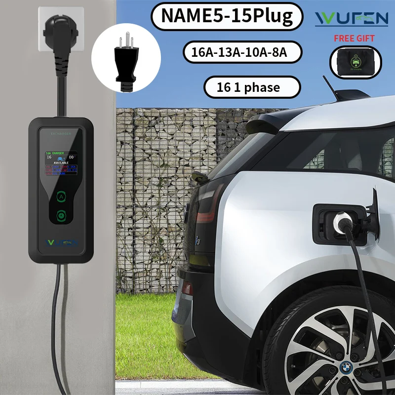 WUFEN Modell 2 110 V 1760 W EV-Ladegerät 1 Phase Typ 2 Elektroauto 5 m – Bild 3