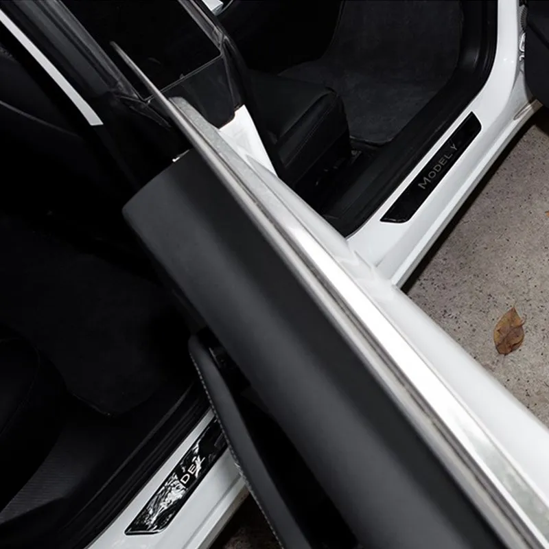 Pedal Schutz Streifen Für Tesla Modell Y 3 2017-2023 Zubehör Nerf Bars – Bild 5