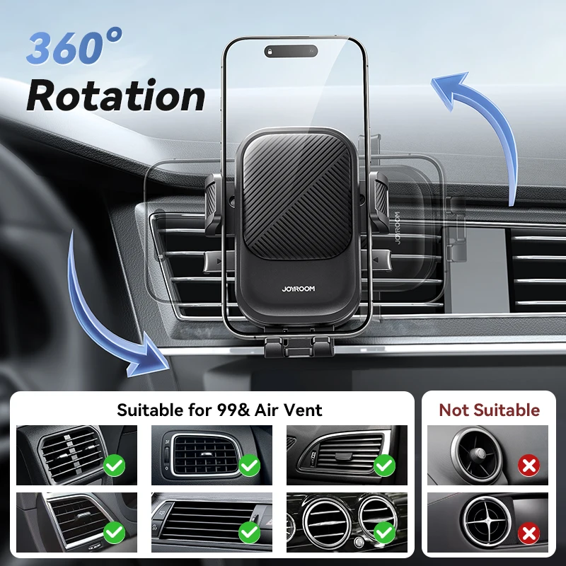 Joyroom Autotelefonhalter 360° ° Rotation Auto Air Vent Telefon Halter – Bild 5