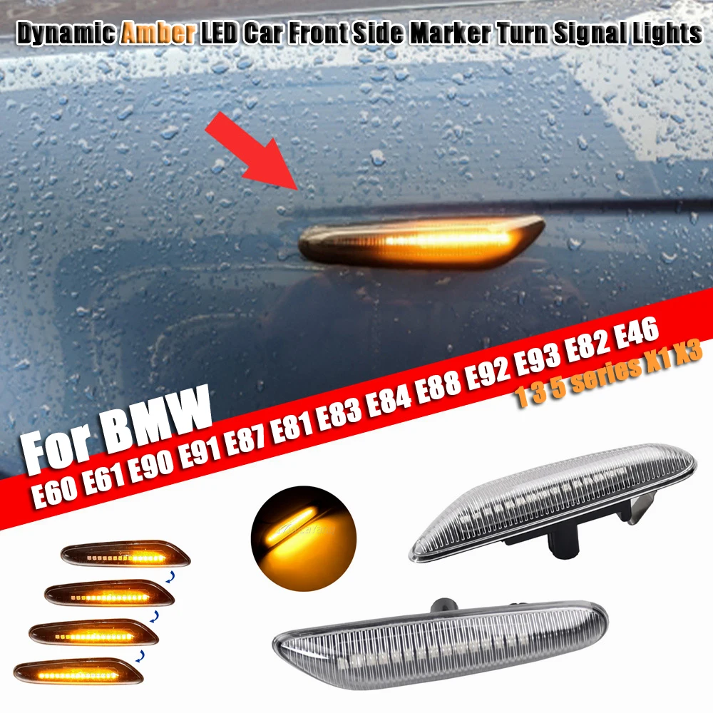 Sequentielle Blinkende LED-Blinker Seitenmarkierungsleuchte für BMW – Bild 2