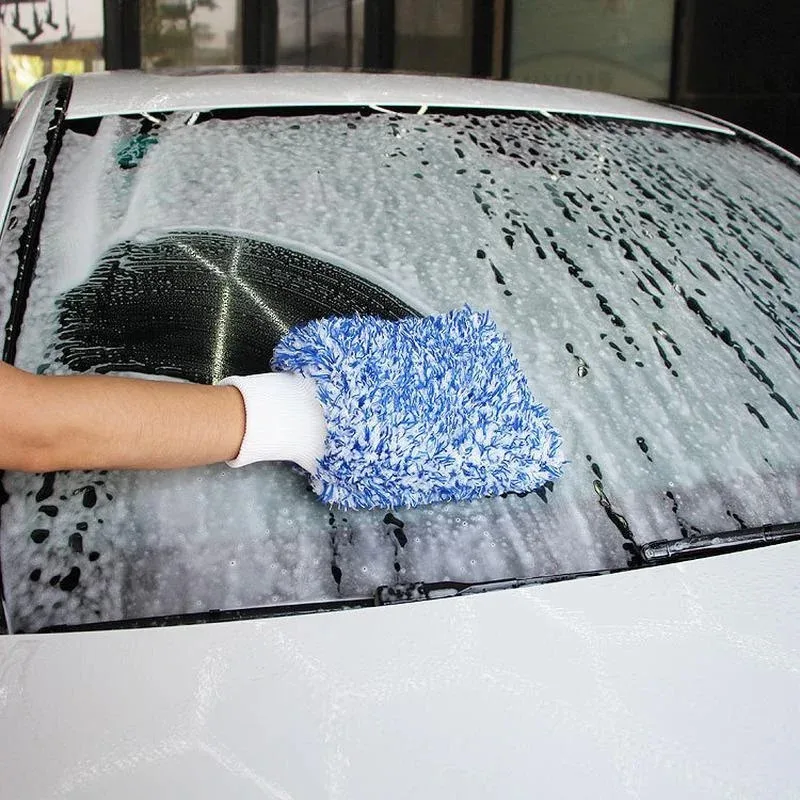 Auto-Reinigungshandschuhe, weiche Mikrofaser, hohe Dichte, kratzfreie – Bild 2