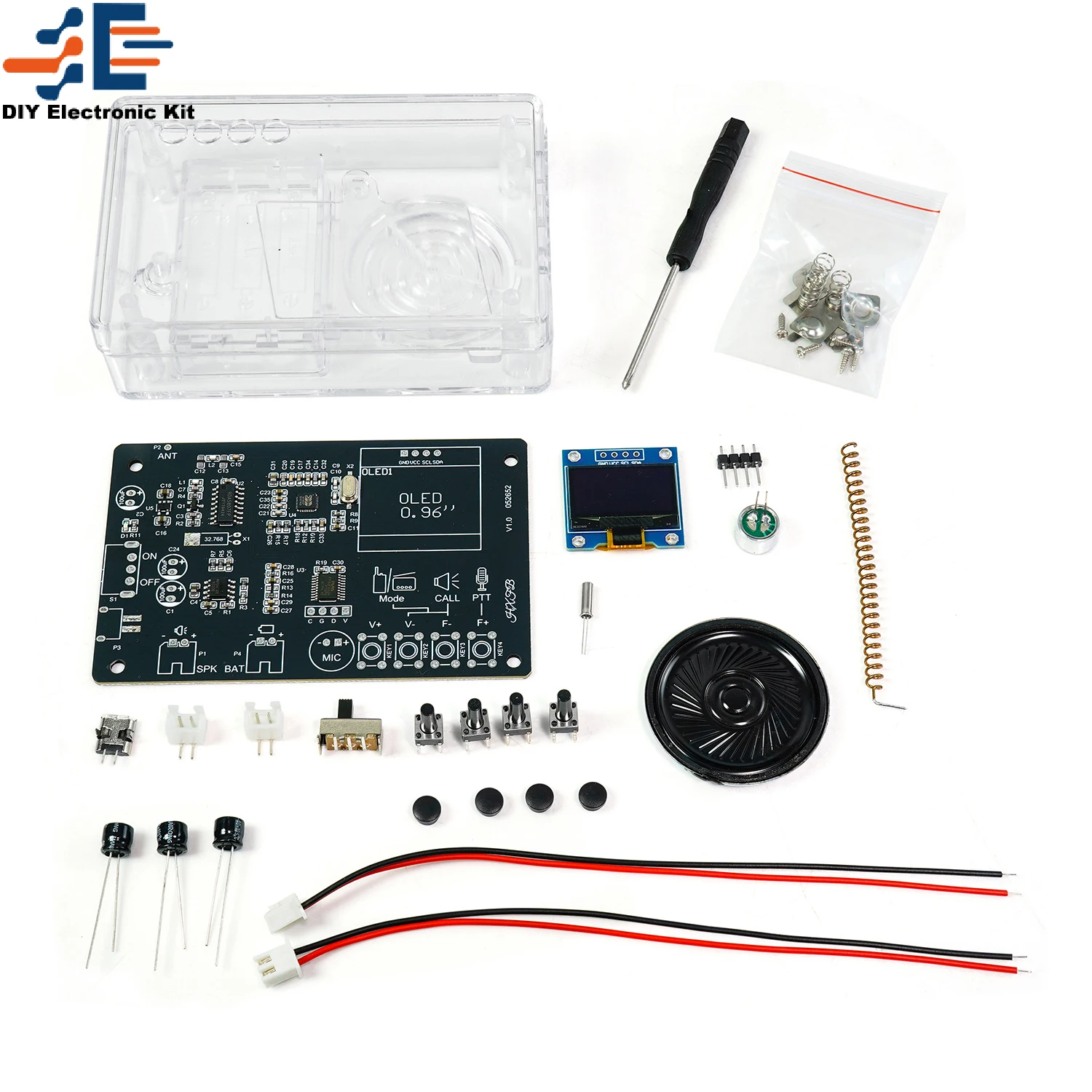 Interphone Radio Elektronische DIY Kit Wireless Intercom FM Radio Platine Schweißen Praxis Walkie Talkie DIY