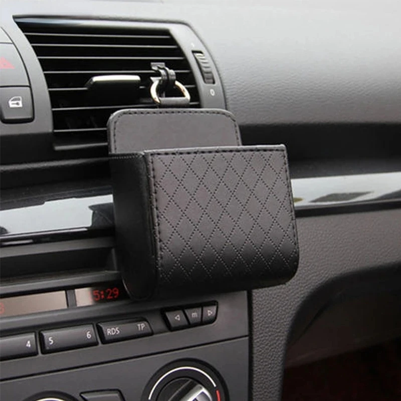 Auto-Aufbewahrungstasche für Lüftungsschlitze, Tasche für Handy, Schlüssel, Sonnenbrille, Lüftungsöffnung