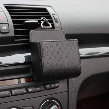 Auto-Aufbewahrungstasche für Lüftungsschlitze, Tasche für Handy, Schlüssel, Sonnenbrille, Lüftungsöffnung