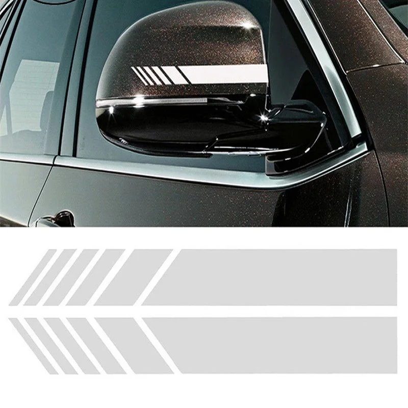 Auto Streifen Aufkleber Rückspiegel Reflektierende Vinyl Aufkleber – Bild 3