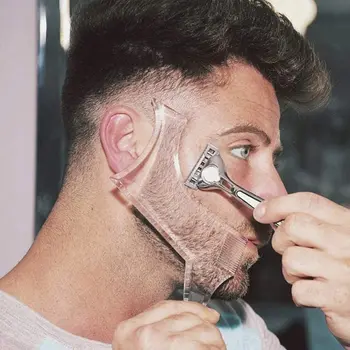 Bart-Styling-Vorlage für Männer, Schablone, Bartkamm für Männer, leicht und flexibel, passend