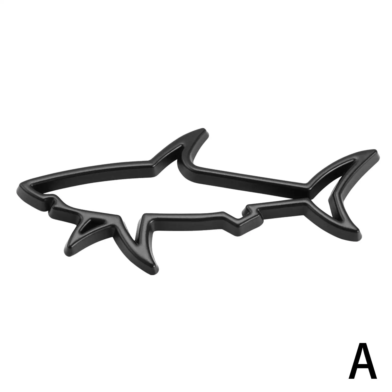 3D Metall Auto Styling Aufkleber hohlen Fisch Hai Emblem Abzeichen Aufkleber Autos Motorrad Computer