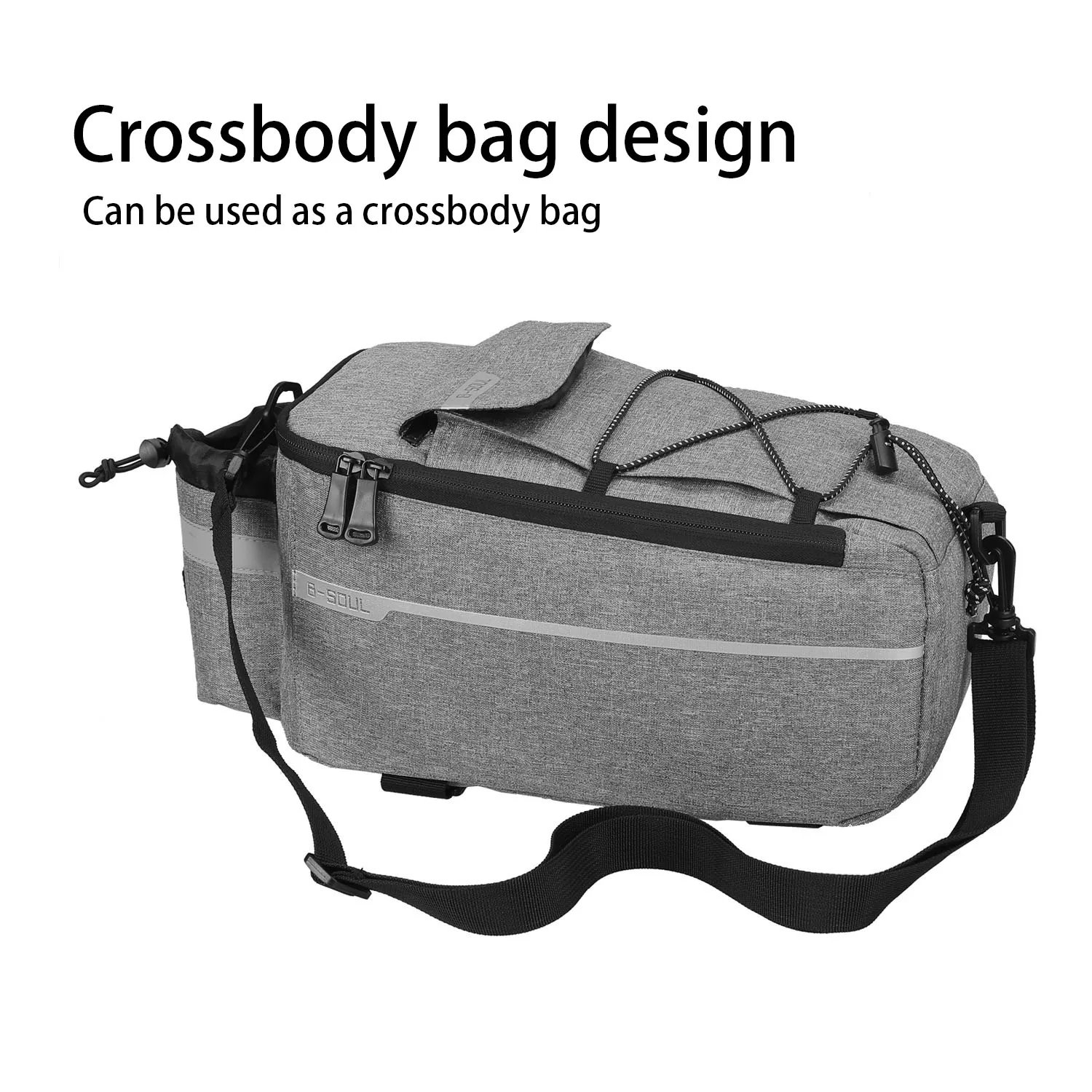 Elektrisch klappbare Gepäckträgertasche für Bodenräder – Bild 3