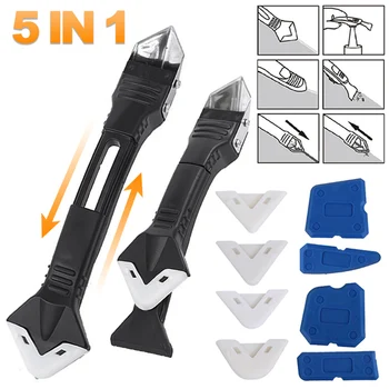 Silikon-Schaber-Dichtstoff, glattes Entferner-Werkzeug-Set, 9-in-1, Bodenabdichtung, Finisher