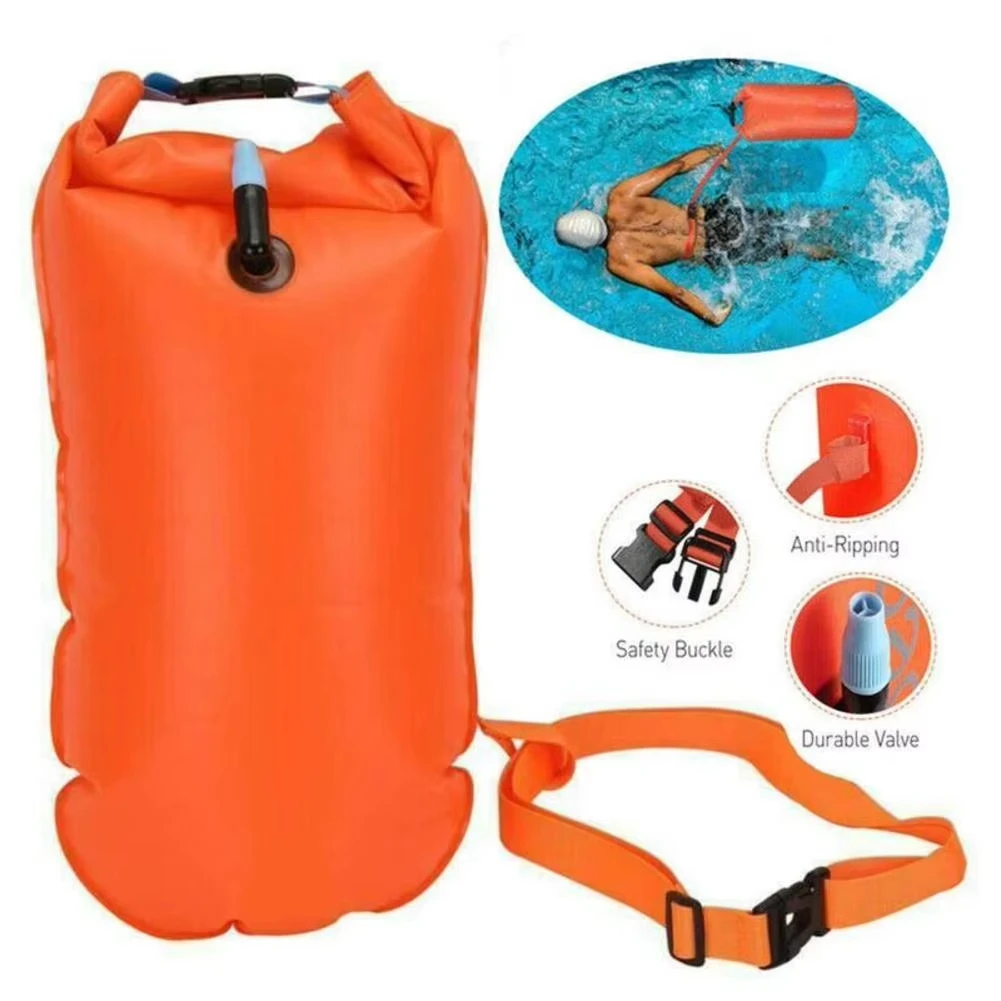 Aufblasbare Schwimmboje zum Ziehen, leichter Schwimm-Luftbeutel – Bild 4