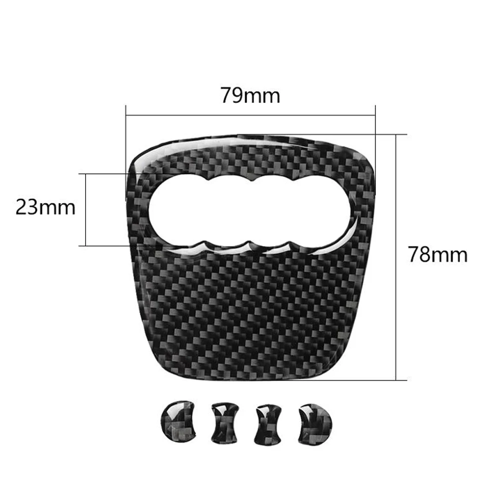 Auto Lenkrad Ring Trim Carbon Faser Aufkleber Abdeckung Dekoration – Bild 5