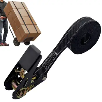 4/6m Auto-Ladungssicherungsgurte, Schwerlast-Anhängergurte, Verstellbare Auto-Gepäckspanner, 800KG (2 Stück)