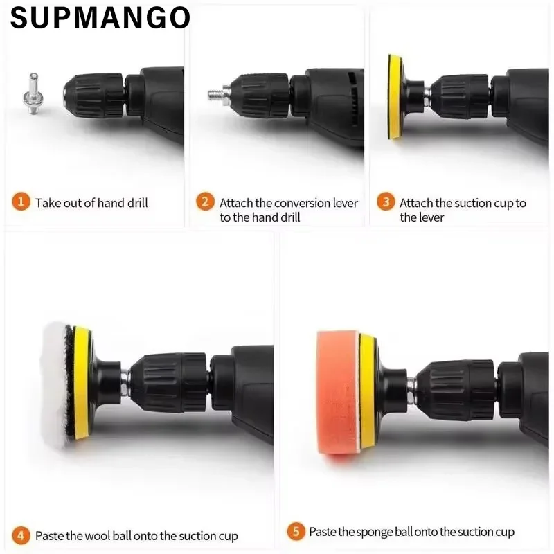 3-Zoll-Auto-Polier-Set, Polierpad, Auto-Polnisch-Polierpad – Bild 3