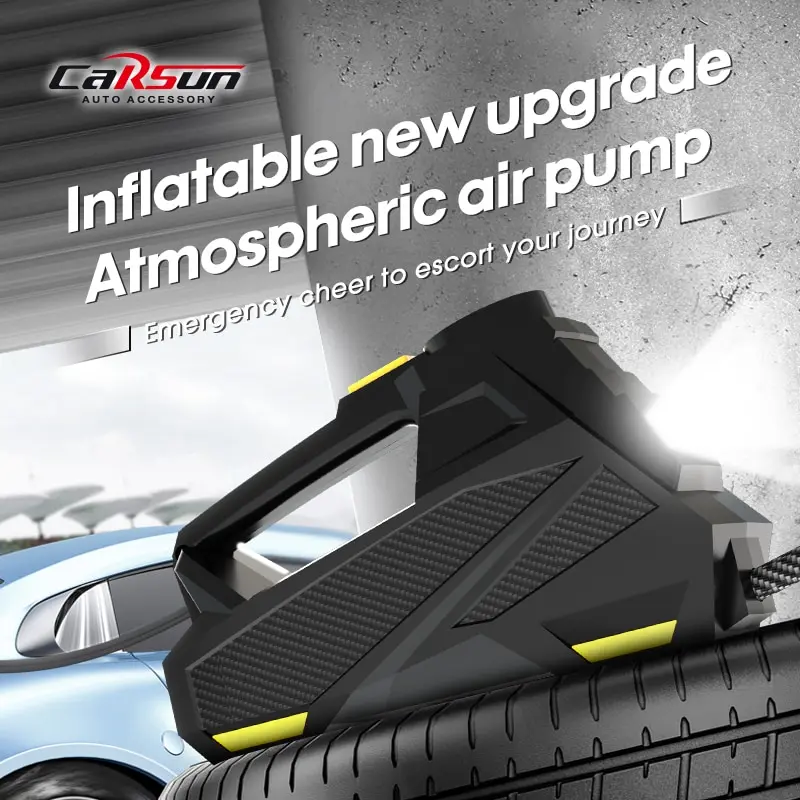Kabelgebundene tragbare Auto-Luftpumpe, verbesserte 12 V 150 PSI elektrische Reifenfüllpumpe, Motorrad