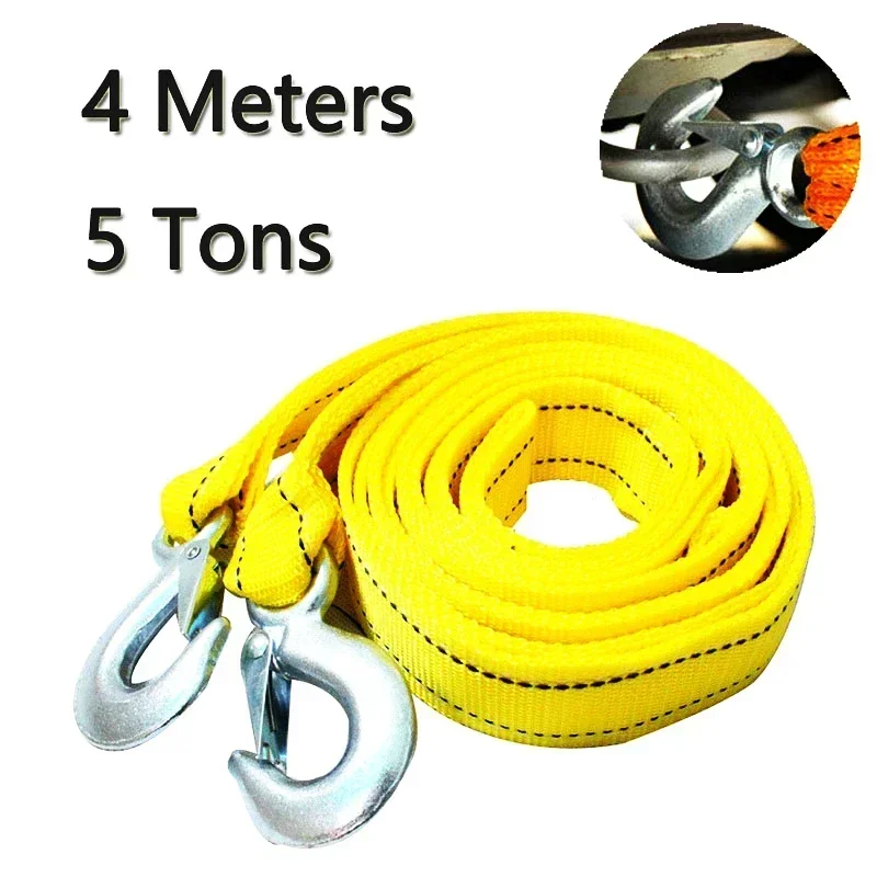 3 Mt/4 Mt Auto Abschleppkabel Heavy Duty 3 Tonnen/5 Tonnen Anhänger Seil Abschleppen Zugseil Gurt Haken Van
