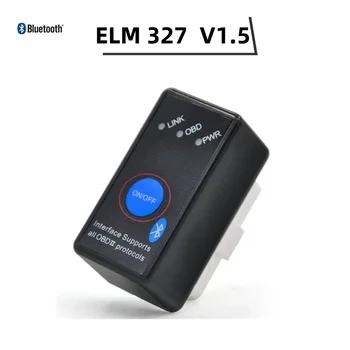 Mini Elm327 Bluetooth OBD2 V1.5 Switch Elm 327 V1.5 OBD2 Auto-Diagnosegerät Scanner Elm-327 OBDII Adapter