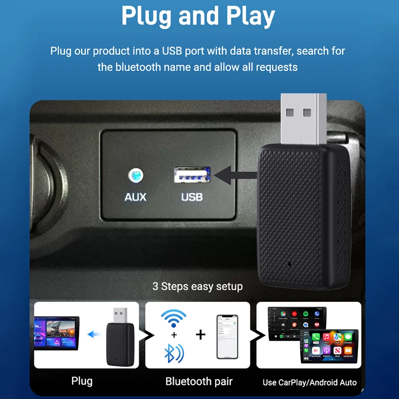 XUDA 2025 Neue Drahtlose Carplay und Android Auto 2 in 1 smart Mini – Bild 2