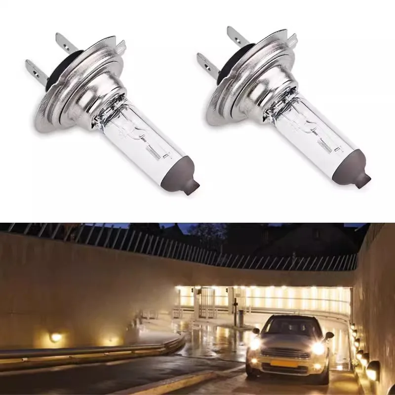 Auto H7 Xenon Scheinwerfer 55W Halogen Weiß Licht Lampe 12V Lampen Auto Zubehör Lampen Ersatz außen (2 Stück)