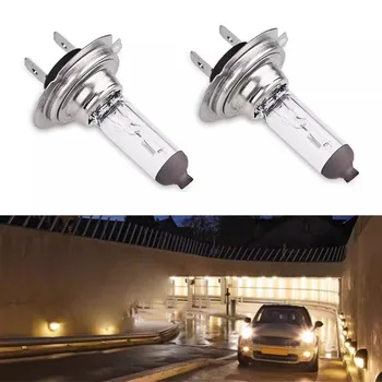 Auto H7 Xenon Scheinwerfer 55W Halogen Weiß Licht Lampe 12V Lampen Auto Zubehör Lampen Ersatz außen (2 Stück)