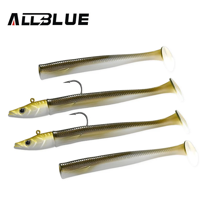 ALLBLUE Tidal Eely Shad 13cm 22g Weicher Aal-Angelköder Paddle Tail – Bild 6