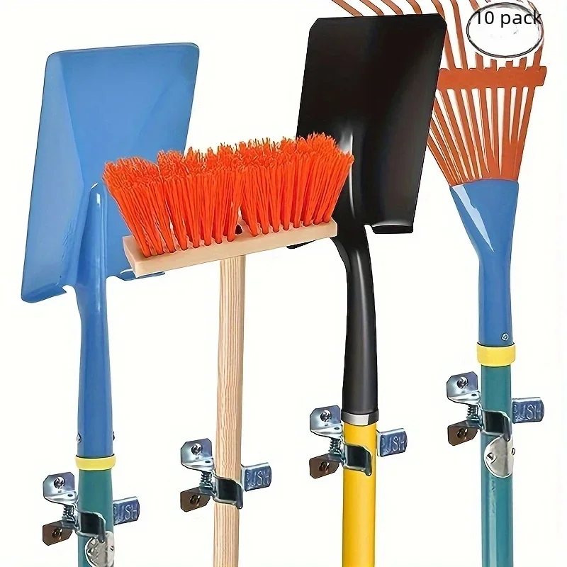 10er-Pack Schaufelhalter Wandmontage Outdoor Garten Werkzeugorganizer – Bild 3