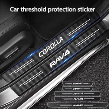 Carbon Faser Auto Aufkleber Auto Tür Stamm Schutz Streifen Anti Scratch Aufkleber Für Toyota Camry Corolla