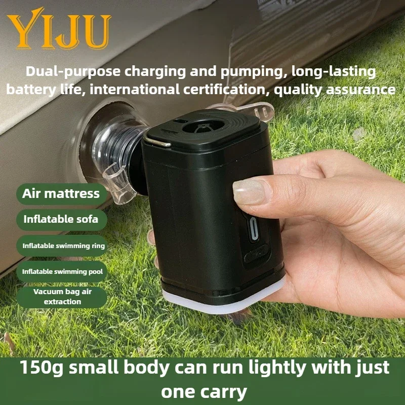 YIJU Drahtlose Inflationspumpe Tragbare Outdoor Mini Luftkompressor – Bild 2