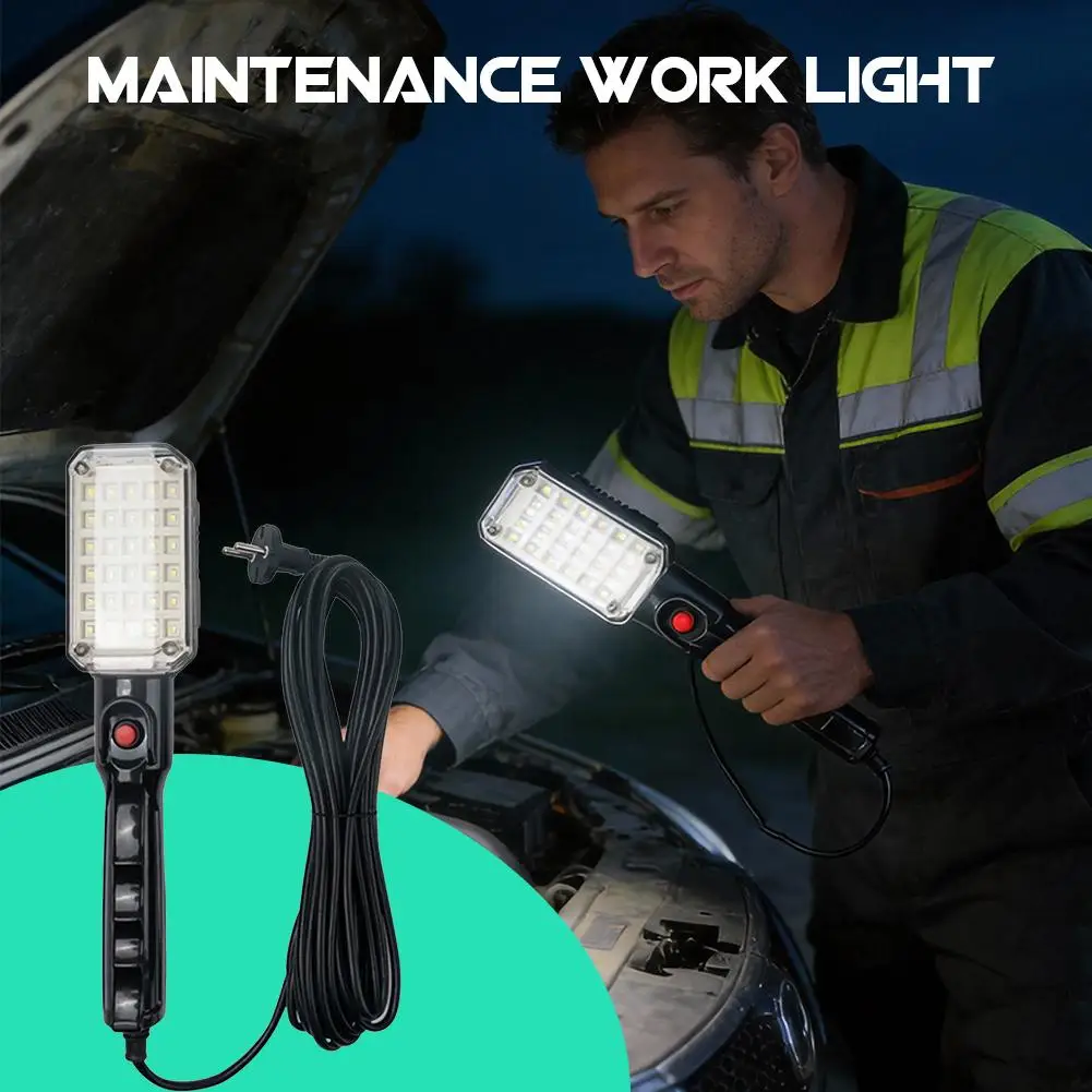 5M Tragbare LED-Arbeitsleuchte mit Magnetfuß & Haken 220V – Bild 5