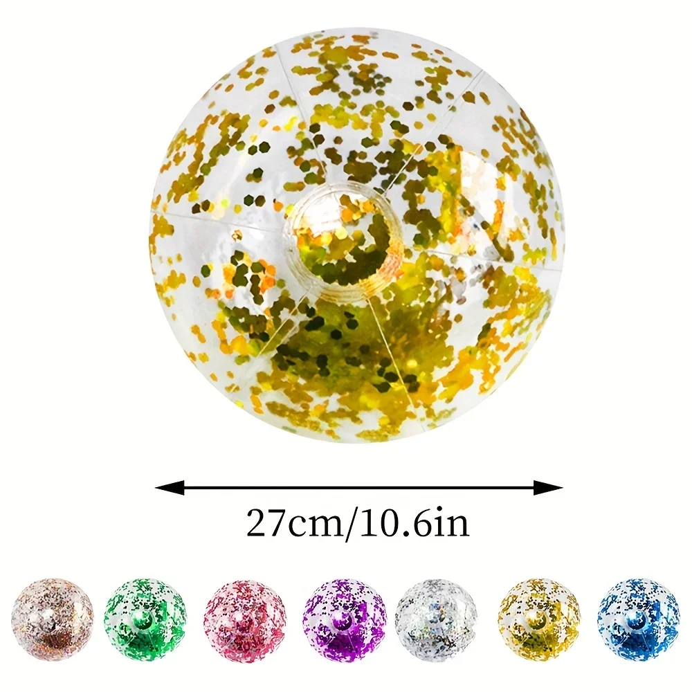 Aufblasbare Strand Ball PVC Pailletten Bal Sommer Strand Schwimmen – Bild 3