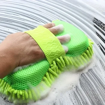 Auto Waschen Mikrofaser Chenille Auto Waschen Schwamm Pflege Waschen Pinsel Pad Waschen Handtuch Auto