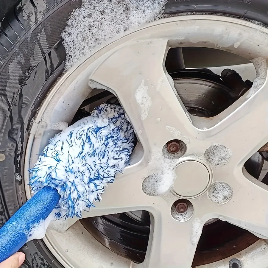 Auto Reinigung Pinsel Tragbare Plüsch Reifen und Felge Auto Pflege – Bild 5