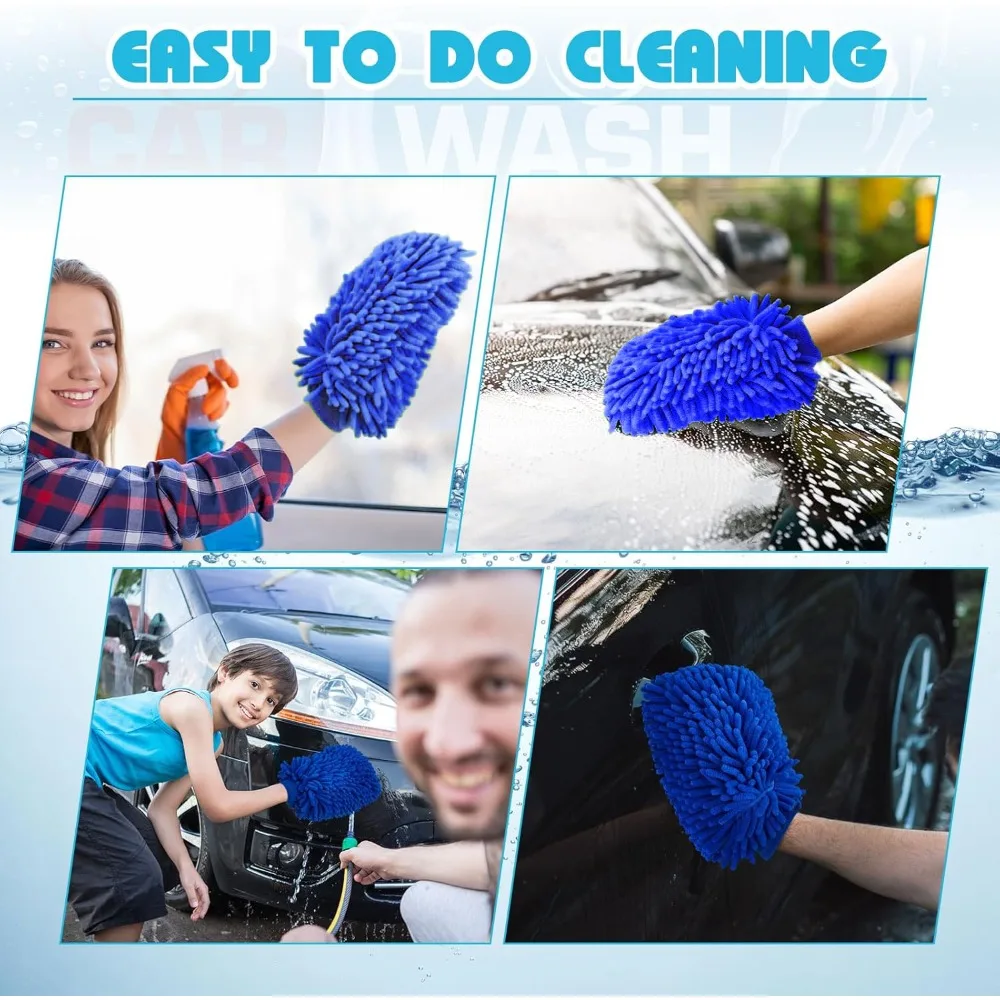 Auto Waschen Mikrofaser Chenille Auto Waschen Schwamm Pflege Waschen – Bild 4