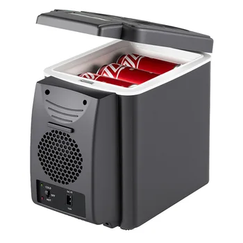 6L Auto-Kühlbox mit Wärmefunktion 12V 24V 220V Tragbarer Kühlschrank für Auto & Zuhause Dual-Nutzung Kühlbox