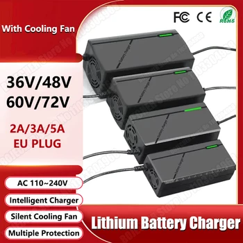 36V 48V 60V 72V Ladegerät 2A 3A 5A 10S 13S 16S 20S Li-Ion Akku 42V 54,6V 67,2V 84V Ebike Intelligente Schnelle