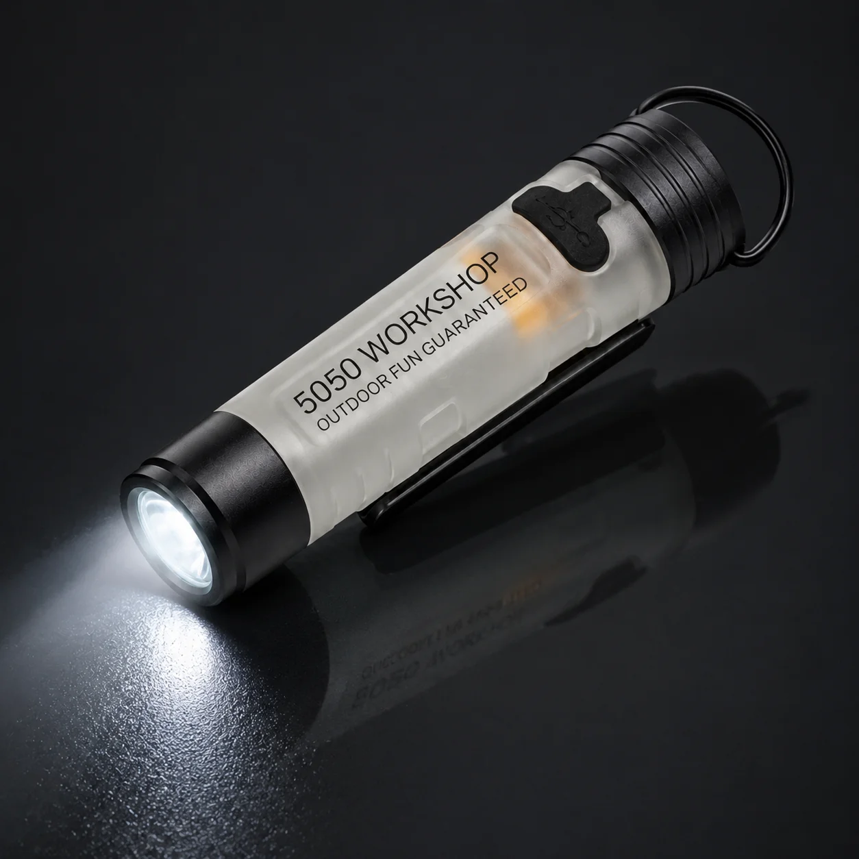 Mini 5050 Wiederaufladbare LED-Taschenlampe Clip-On Hutlicht – Bild 4
