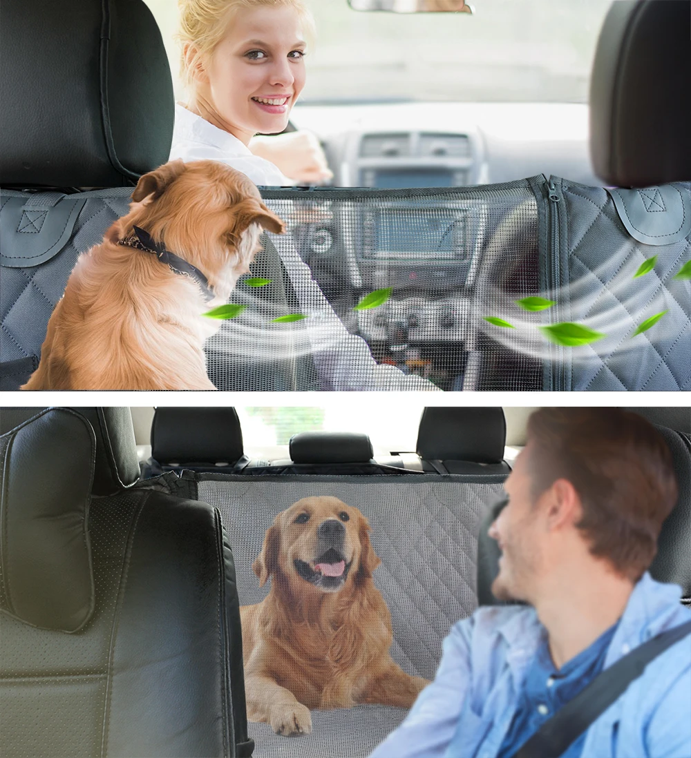 Hundeträger, wasserdicht, hinten und hinten, für Hunde, Autositzbezug – Bild 4