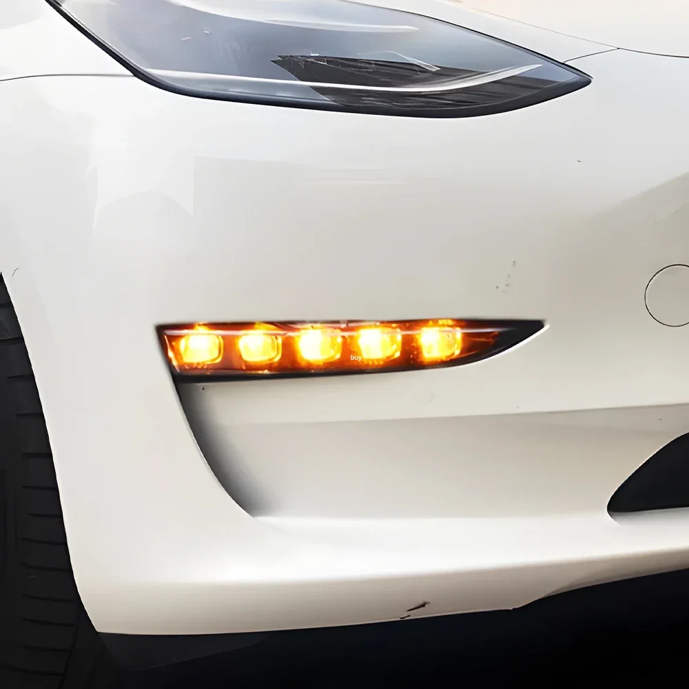 Auto DRL Zubehör Für Tesla Modell 3 Modell Y 2017-2023 Front – Bild 5