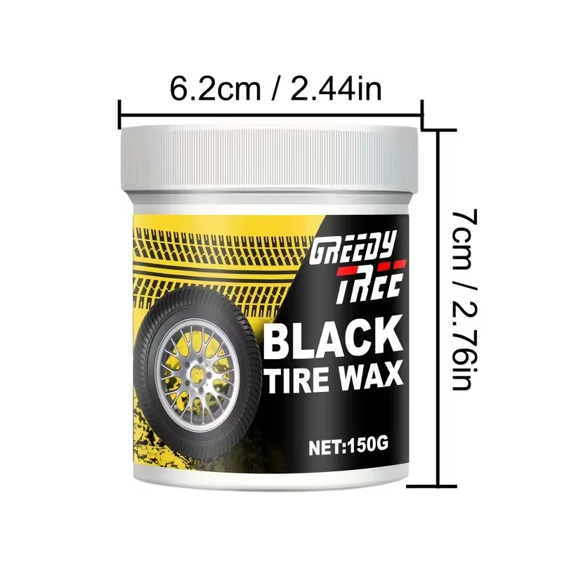 Schwarzes Reifenglanzwachs 150g, Langanhaltende – Bild 2