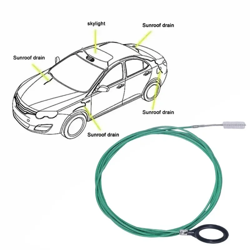 2/3m Auto Kanalisation Unclogger Reinigung Pinsel Auto Schiebedach – Bild 2