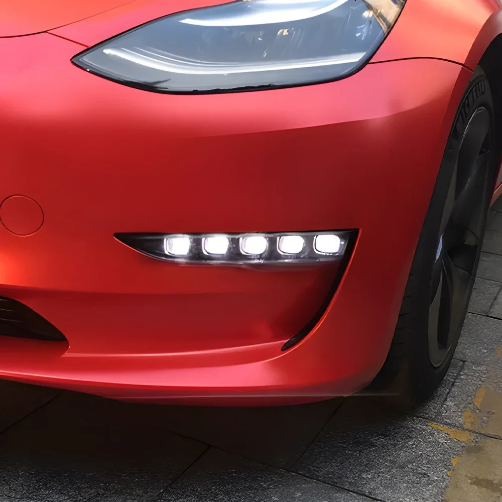 Auto DRL Zubehör Für Tesla Modell 3 Modell Y 2017-2023 Front – Bild 6