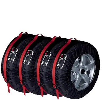 Reifen-Aufbewahrungstaschen Staubdicht Wasserdicht S/L Universal Auto-Ersatzreifen-Abdeckung Polyester
