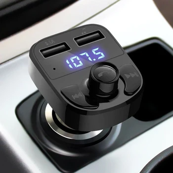 Bluetooth FM-Transmitter für Auto, Freisprechanlage, Radioempfänger, MP3-Musik-Stereo-Adapter