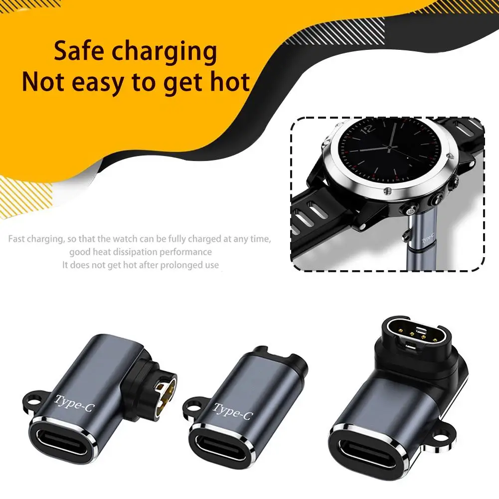 Typ C Ladegerät Adapter für Garmin Fenix 7 7X 5S 6 6X 6S PRO Smart – Bild 2