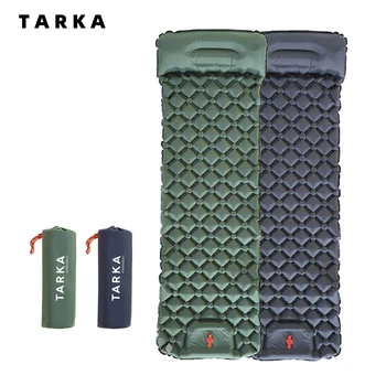 TARKA Aufblasbare Campingmatten, Luftmatratze mit Kissen, Outdoor-Touristen-Isomatte, selbstaufblasende