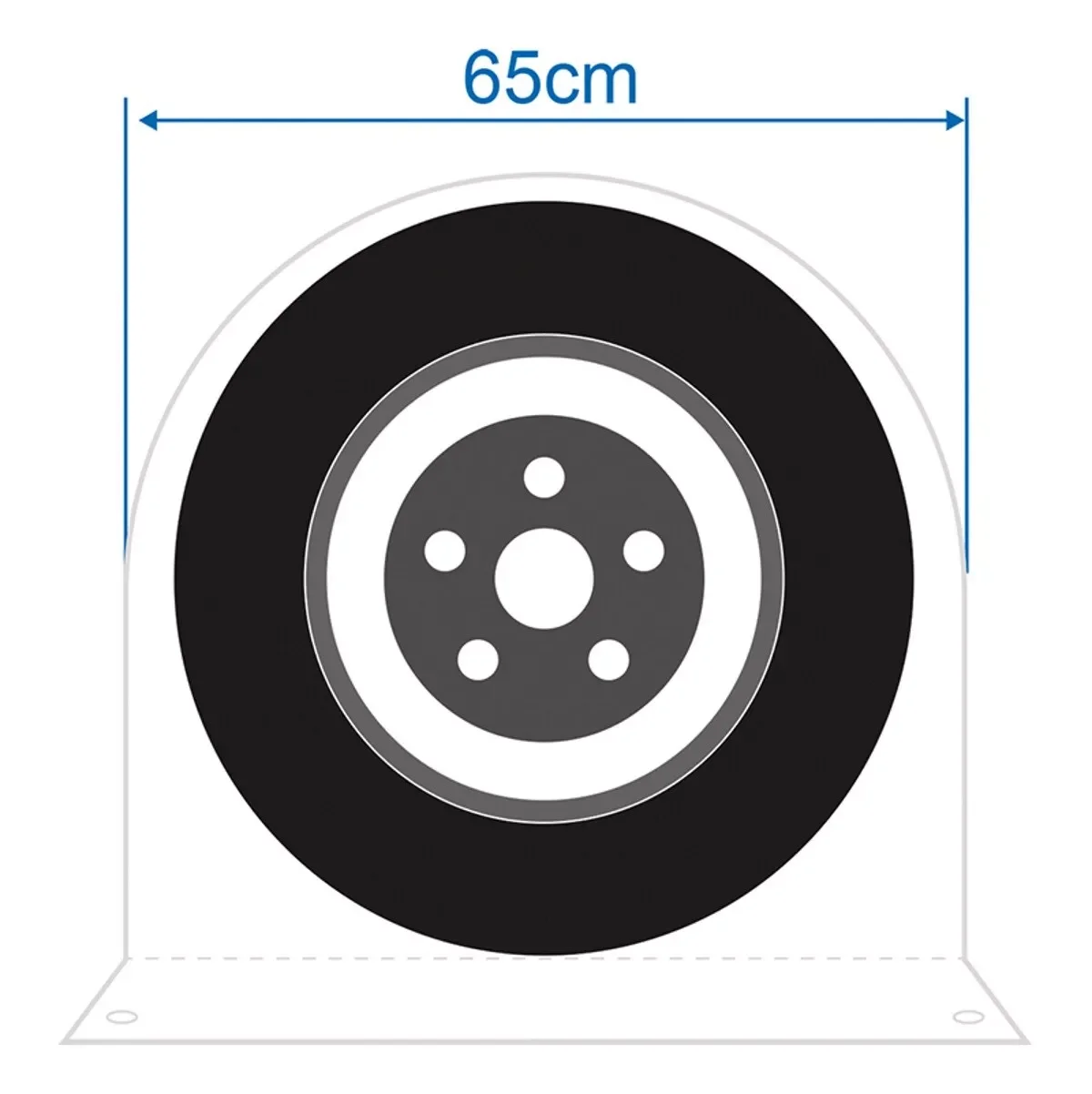 65cm 78cm Wohnwagen-Radabdeckung Auto-Zubehör UV-Schutz Staubdicht Wasserdicht Reifenschutzhülle (2 Stück)