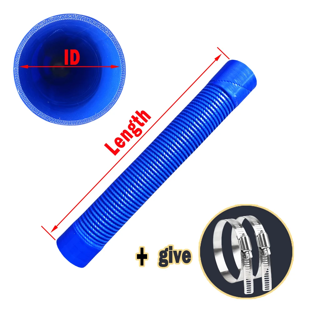Universal Auto Silikon Flexible Schlauch Blau Lufteinlass Rohr Kühler Supercharger Ladeluftkühler Rohr Gummi